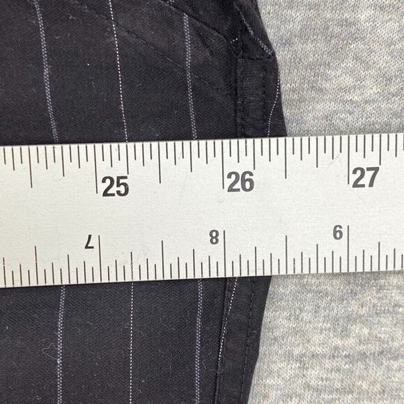 Calvin Klein Shirt Mens 17.5 Extra Large Black Striped Button Up Long Sleeve - Picture 7 of 10